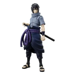 NARUTO FIGURA SASUKE UCHIKA SOLITARY SHINOBI S.H.FIGUARTS I 15 CM