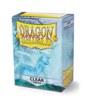 FUNDAS DRAGON SHIELD STANDARD MATTE TRANSPARENTE (100U)