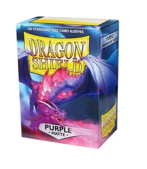 DRAGON SHIELD PURPLE MATTE 100 SLEEVES BOX
