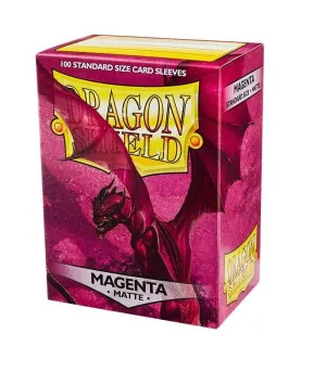 DRAGON SHIELD MAGENTA MATE 100 SLEEVES BOX