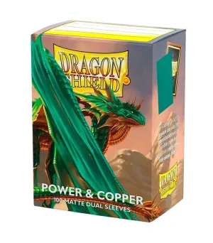 MTG POWER AND COPPER FUNDAS STANDAR DRAGON SHIELD 100U