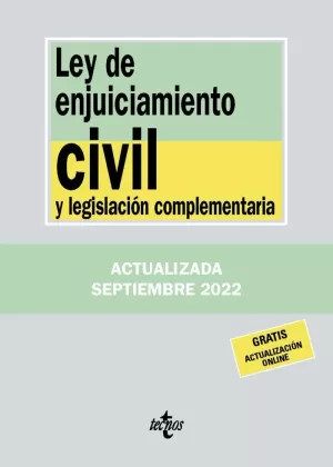 LEY DE ENJUICIAMIENTO CIVIL Y LEGISLACIÓN COMPLEMENTARIA, 26ED.