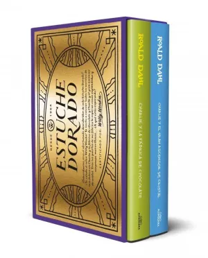ESTUCHE DORADO DE WILLY WONKA (CONTIENE: WONKA Y CHARLIE Y LA FABRICA DE CHOCOL